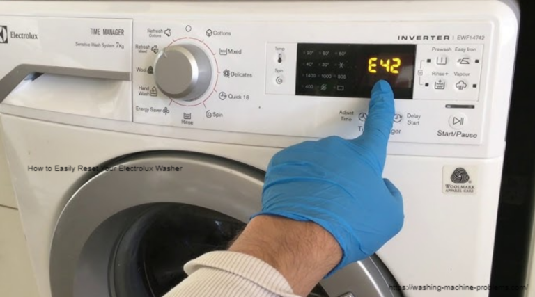 how to reset electrolux washer