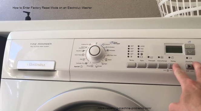 how to reset electrolux washer
