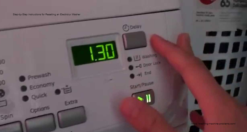 how to reset electrolux washer